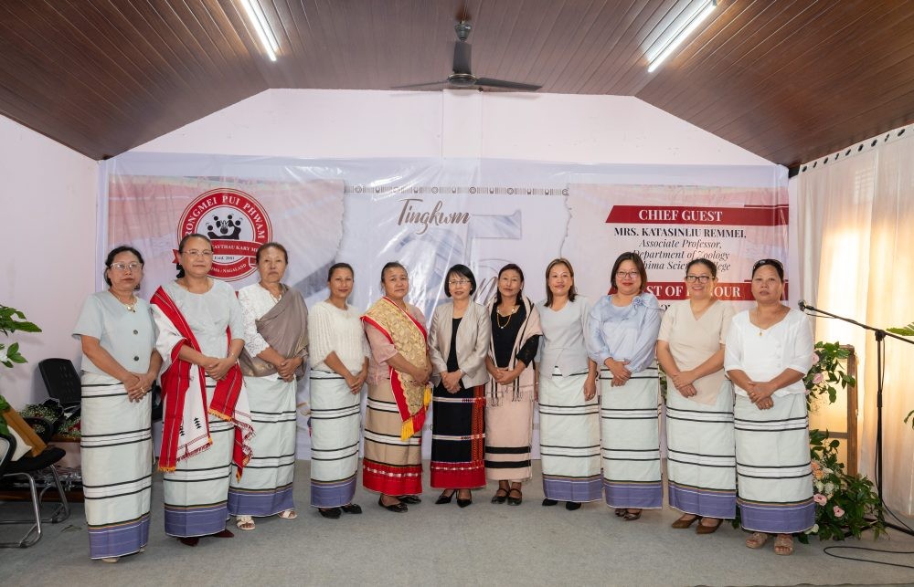 Dignitaries and others during silver jubilee celebration of Rongmei Pui Phwam Kohima on October 24.